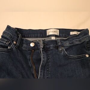 Frame Denim Women's Dark Indigo Straight Leg Jeans
